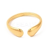 Ion Plating(IP) 201 Stainless Steel Open Cuff Ring LS-RJEW-E063-44G-2