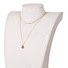 Natural & Synthetic Gemstone Pendant Necklaces NJEW-JN03228-4