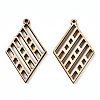Undyed Natural Poplar Wood Pendants WOOD-TAC0002-47-2