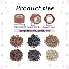 3000Pcs 6 Colors Lead Dreadlocks Beads Hair Decoration DIY-ME0001-69-2