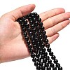 Natural Agate Beads Strands X-G-G390-8mm-01-5
