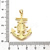 Rack Plating Brass Micro Pave Cubic Zirconia Pendants KK-L226-104G-3