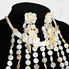 Shell Multi-Layer Disc Necklaces & Stud Earring Sets for Women WG912B9-03-3