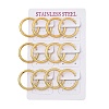 PVD Vacuum Plating 304 Stainless Steel Huggie Hoop Earrings for Women EJEW-F280-07I-G-4