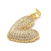 Mother's Day Brass Micro Pave Clear Cubic Zirconia Pendants FIND-Z041-20B-2