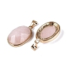 Natural Rose Quartz Pendants G-Q606-92G-09-2
