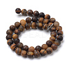 Natural Tiger Eye Round Bead Strands X-G-T055-8mm-04-2