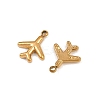 304 Stainless Steel Charms STAS-G357-05G-02-2
