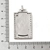 Brass Micro Pave Cubic Zirconia Pendants with Enamel KK-H458-01P-14-3