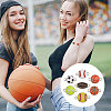 42Pcs 7 Styles Sports Ball Theme Alloy Enamel Connector Charms ENAM-CA0001-81-6