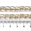 Electroplate Glass Beads Strands EGLA-D030-19I-4