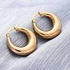 PVD Vacuum Plating 304 Stainless Steel Chunky Hoop Earrings for Women LS-EJEW-F280-06C-G-3