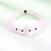 Natural Mixed Gemstone Beaded Stretch Bracelet for Women BJEW-A145-01-4