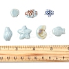 Glazed Porcelain Beads Strands PORC-FS0001-13-5