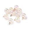UV Plating Rainbow Iridescent Acrylic Pendants X1-OACR-E008-16KCG-1