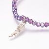 Glass Beads Stretch Bracelets BJEW-PH00854-3