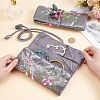 2Pcs Retro Rectangle Silk Zipper Roll Pouches ABAG-GO0001-02A-5
