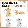 4Pcs 2 Colors 316 Surgical Stainless Steel Pendants STAS-LP0002-91-2