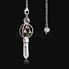 Natural Dragon Blood Hexagonal Pointed Dowsing Pendulums PW-WG0B402-01-1