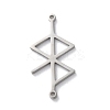 304 Stainless Steel Amulet Rune Love Peace Connector Charms LS-STAS-S149-09P-1