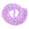 Baking Paint Imitation Jade Glass Round Bead Strands X1-DGLA-N003-6mm-04-2