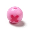Two Tone Opaque Acrylic Beads SACR-K003-02E-2