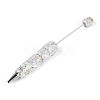Fishtail Resin & Polymer Clay Pave Rhinestone Ball-Point Pen AJEW-T013-05H-1