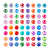 82Pcs 32 Style Opaque & Transparent Acrylic Beads MACR-TA0001-24-2