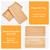 Bamboo Rectangle Plant Saucer AJEW-WH0475-31-4