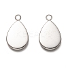 Non-Tarnish 304 Stainless Steel Pendant Cabochon Settings STAS-I176-06A-2
