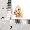 Brass Pendants With Clear Cubic Zirconia KK-S403-01G-3