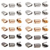 180Pcs 6 Style Zinc Alloy Ribbon Crimp Ends FIND-CA0004-51-5