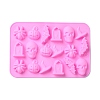 Halloween Theme Tombstone/Skull/Bat Cake Decoration Food Grade Silicone Molds LS-DIY-E067-04-3