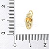 Brass Micro Pave Cubic Zirconia Charms ZIRC-I356-29G-3