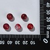 100Pcs Transparent Frosted Glass Beads Strands GLAA-CJ0002-05-8