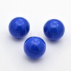 No Hole Spray Painted Brass Round Ball Beads Fit Cage Pendants LS-KKB-J002-15-1
