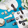 6 Sets 3 Colors PU Leather Sew on Purse Locks DIY-WR0003-63-5