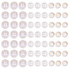 105Pcs 3 Styles Natural 4-Hole Freshwater Shell Buttons BUTT-TA0001-26-2