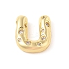 Brass Micro Pave Clear Cubic Zirconia Pendant KK-Z046-01G-U-1