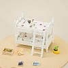 Wood Children Double-Layer Bunk Bed Miniature Ornaments PW-WG88645-01-2
