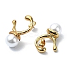 Ion Plating(IP) 304 Stainless Steel Twist Ring Stud Earrings EJEW-G375-06G-2