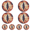 4 Pairs 2 Styles Eye PVC Headlight Car Sticker AJEW-HY0002-38C-1