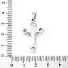 Non-Tarnish 304 Stainless Steel Pendants STAS-D087-02P-1-3