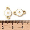 304 Stainless Steel with Shell Connector Charms STAS-K263-20G-3