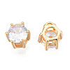 Brass Inlaid Cubic Zirconia Charms KK-N216-346A-3