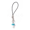Opaque Resin Mushroom Mobile Straps HJEW-JM01506-4