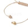 Synthetic Turquoise Beads with Natural Mixed Cowrie Shell Beads Anklet AJEW-AN00577-01-4