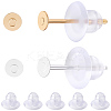 200Pcs 2 Colors 304 Stainless Steel Stud Earring Findings STAS-BBC0009-92A-1