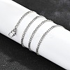 Non-Tarnish 304 Stainless Steel Curb Chain Necklaces NJEW-L162-01B-P-2