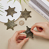 4Pcs 2 Colors Tibetan Style Alloy Brooches JEWB-FG0001-24-3